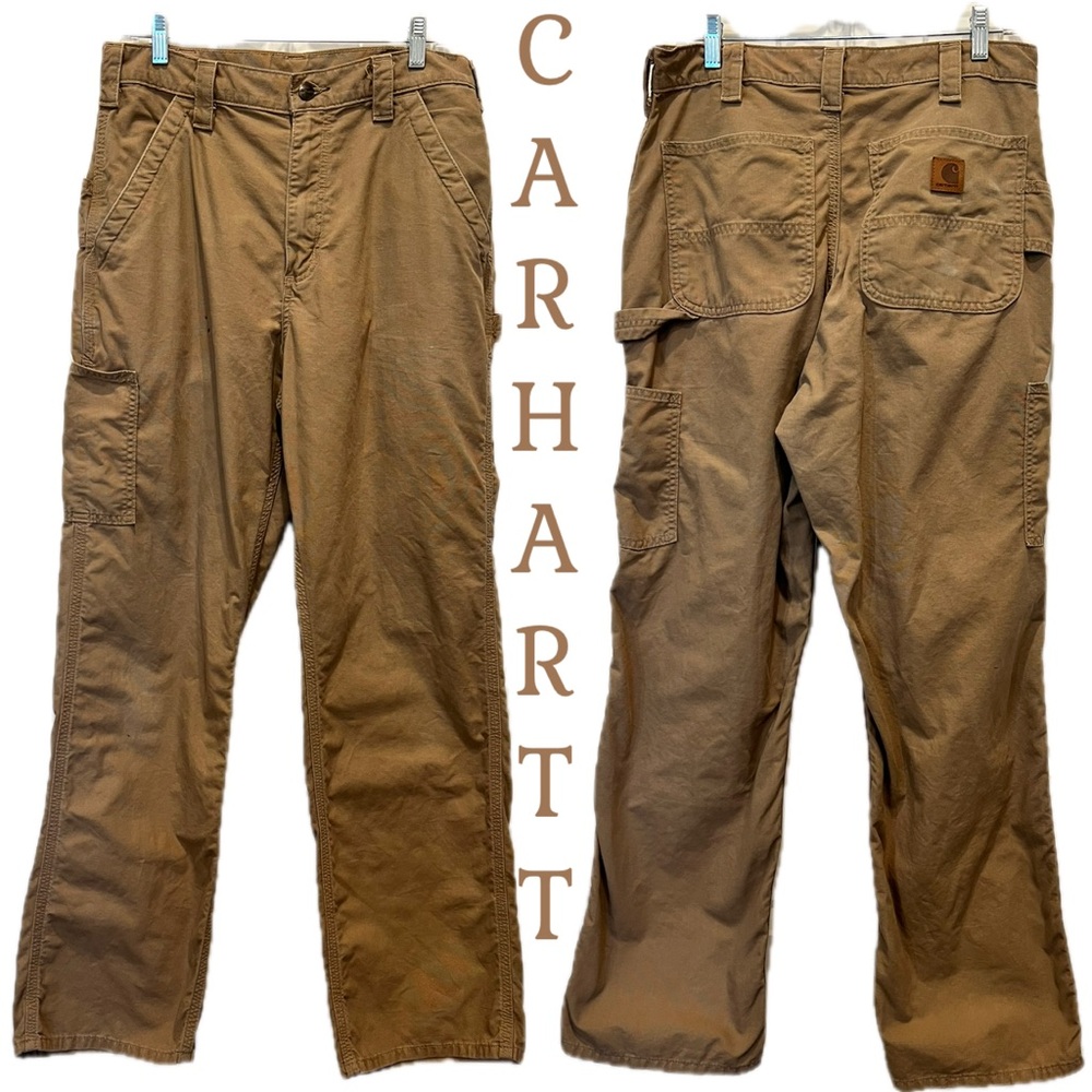 Carhartt B151 DKH Carpenter Work Pants Men’s 32x32 Brown 100% Cotton